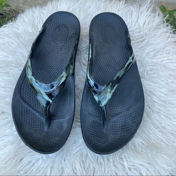 OOFOS Shoes Oofos Womens Oolala Limited Sandal Green Camo Size 8 Poshmark